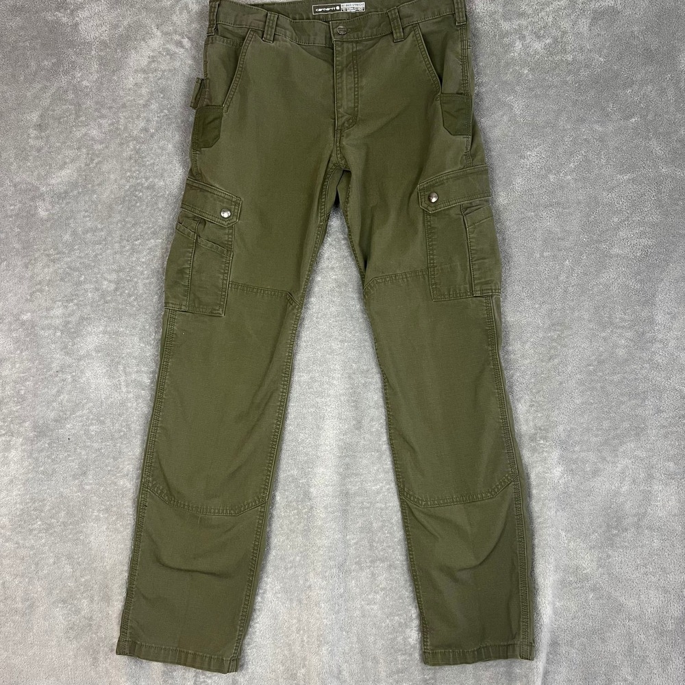 Carhartt Relaxed Straight Ripstop Double Front Cargo Pants Mens 32 x 34 Workwear